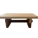 Solid oak coffee table – unique handcrafted piece (Ventura)