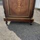 Support furniture with rosewood marquetry and marble top in the Napoléon III style.