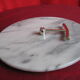 marble cheese tray and removable handle