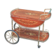 Rolling serving table