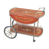 Rolling serving table