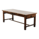 Robust French farmhouse antique dining table from the 18th century
