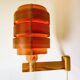 Mounted Pine Veneer Wall Lamp By Hans-Agne Jakobsson For Markaryd, Sweden 1960S