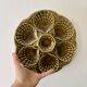 Set of 6 vintage ceramic oyster plates - Sarreguemines -