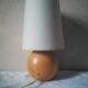 Wooden ball foot bedside lamp
