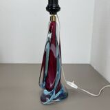 Large 41cm sommerso murano glass flavio poli attr. table light, italy, 1960s