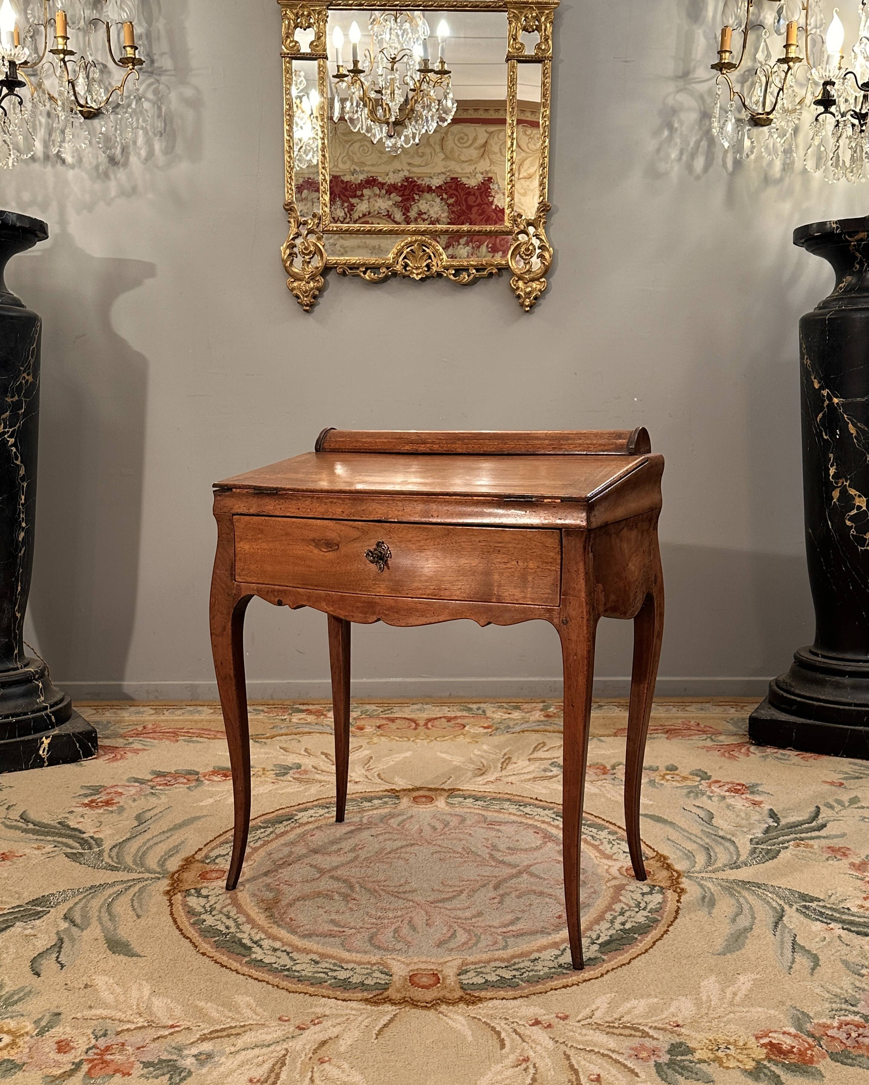 Small louis xv xviiith period walnut system desk