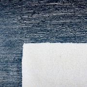 Handmade white and black Berber rug