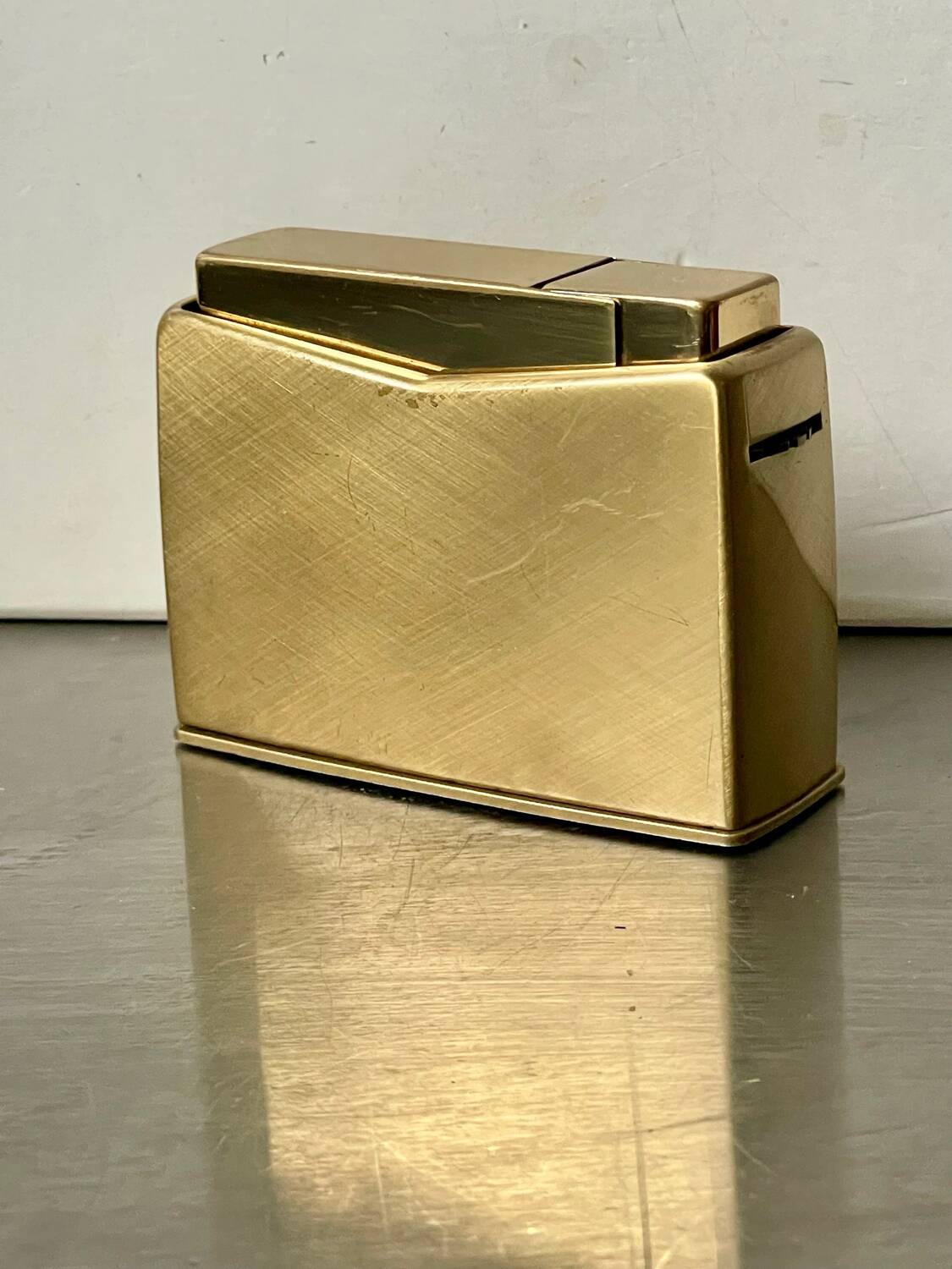Vintage metal table lighter designed by sigvard bernadotte