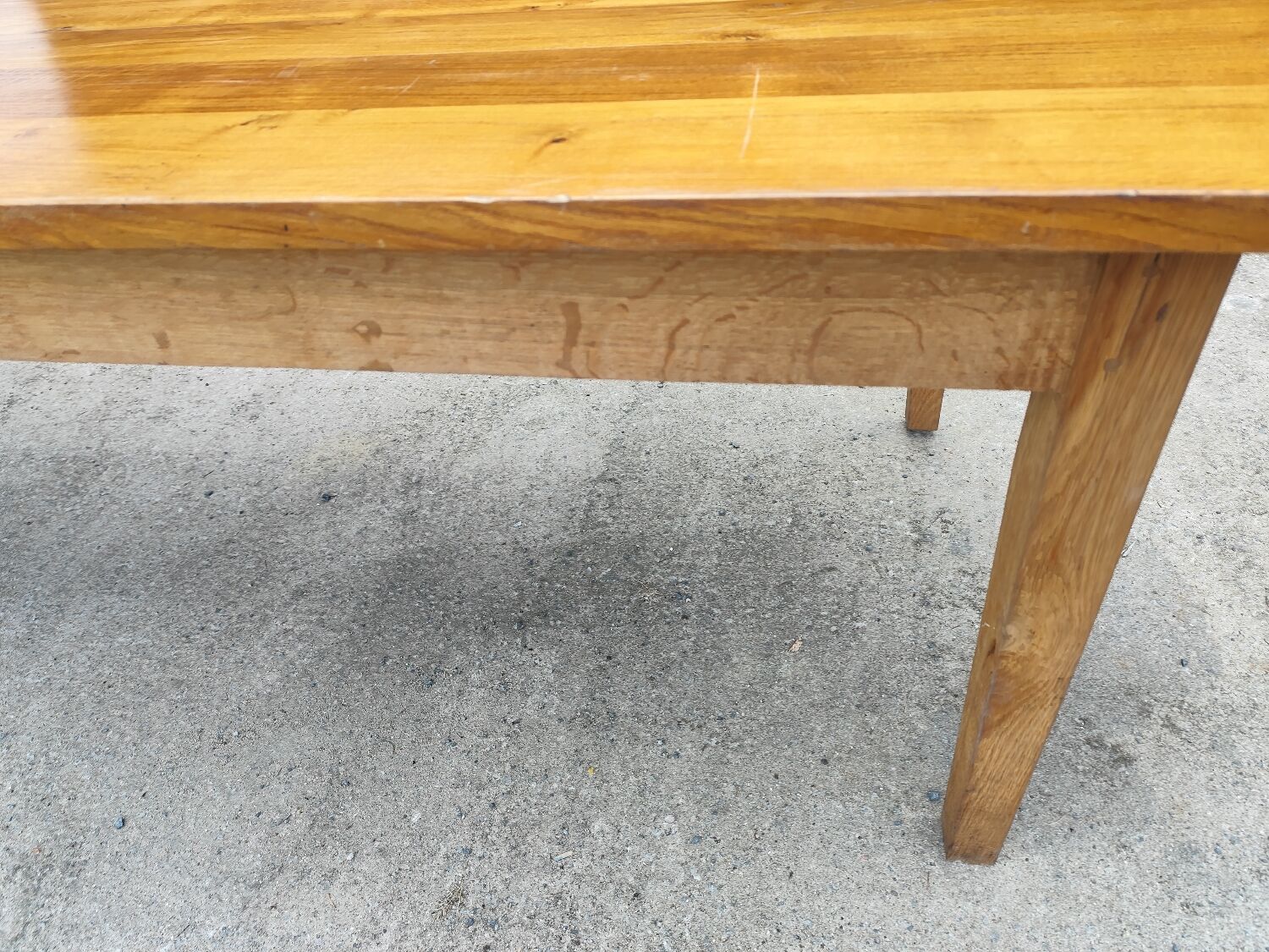 Duo XXL farmhouse table 320 cm oak spindle legs