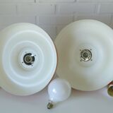 Vintage Orange Mid Century Modern Pendant Lamp Yugoslavia in the 1970's