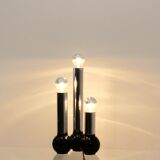 Minimalistic Chrome Targetti Sankey Table light, Italy 1970s