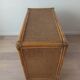 Bamboo and rattan chest of drawers, 70's
