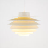 Medium white Verona lamp by Svend Middelboe for Nordisk Solar