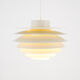 Medium white Verona lamp by Svend Middelboe for Nordisk Solar