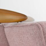 Original vintage armchair "CoCo", 1960s, fully restored, pink