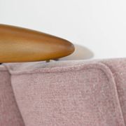 Fauteuil vintage original "CoCo", années 60, entièrement restauré, rose