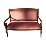 Empire style bench in walnut