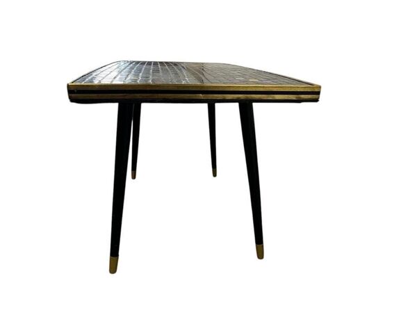 Table basse vintage mosaïque / table d'appoint / table à carreaux