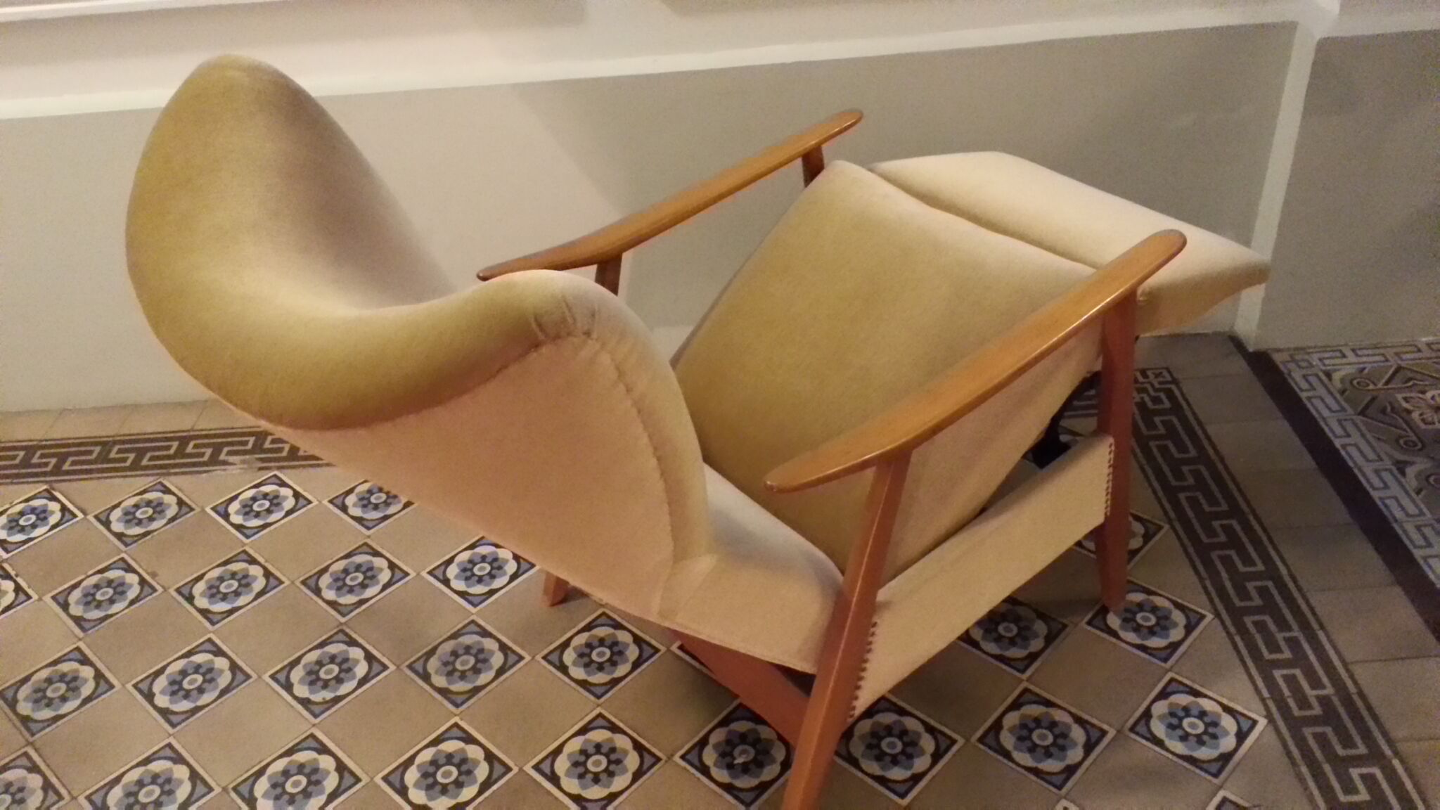 Armchair Relax Scandinavian Shepherdess wingback chair years Scandinavian 50 60