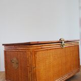 Vintage rattan chest