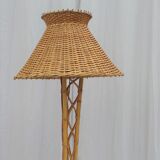70s rattan lamppost