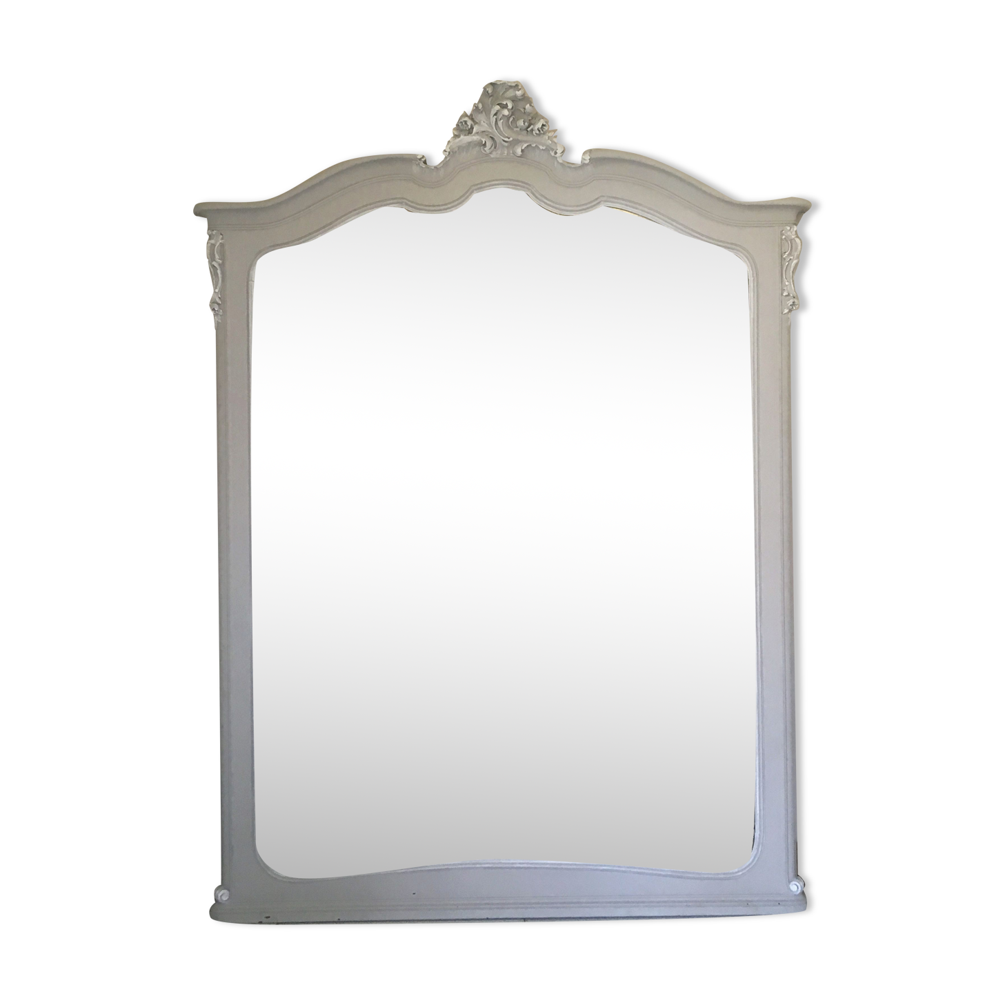 Miroir antique 128 x 170 bois sculpté