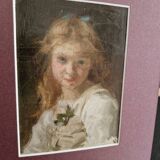 Jules Cyrille Cavé (1859-1946) - Oil on canvas - Portrait of a young girl