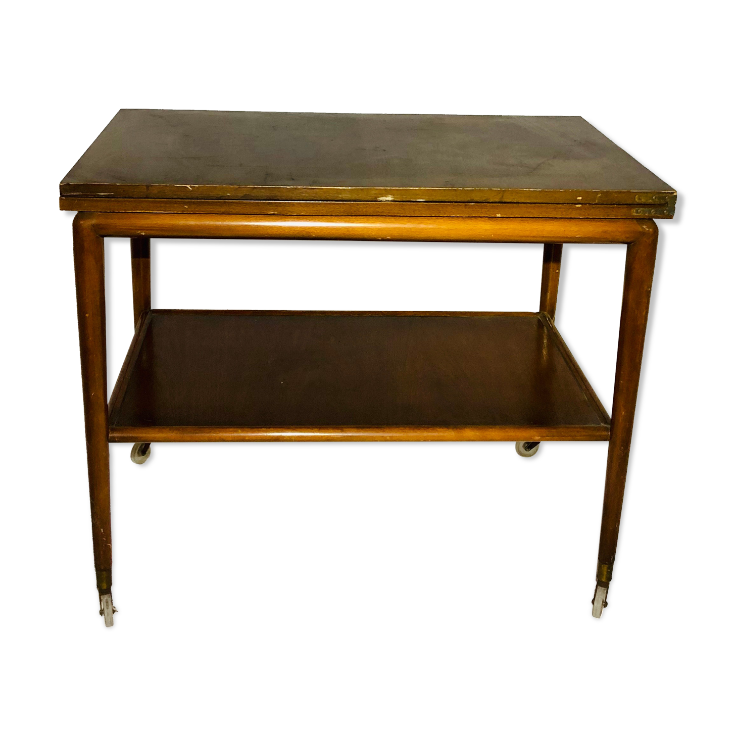 Vintage double folding side table top