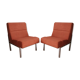 1970 Vinco orange armchairs made in France