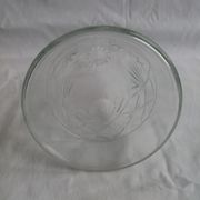 Carved blown glass decanter
