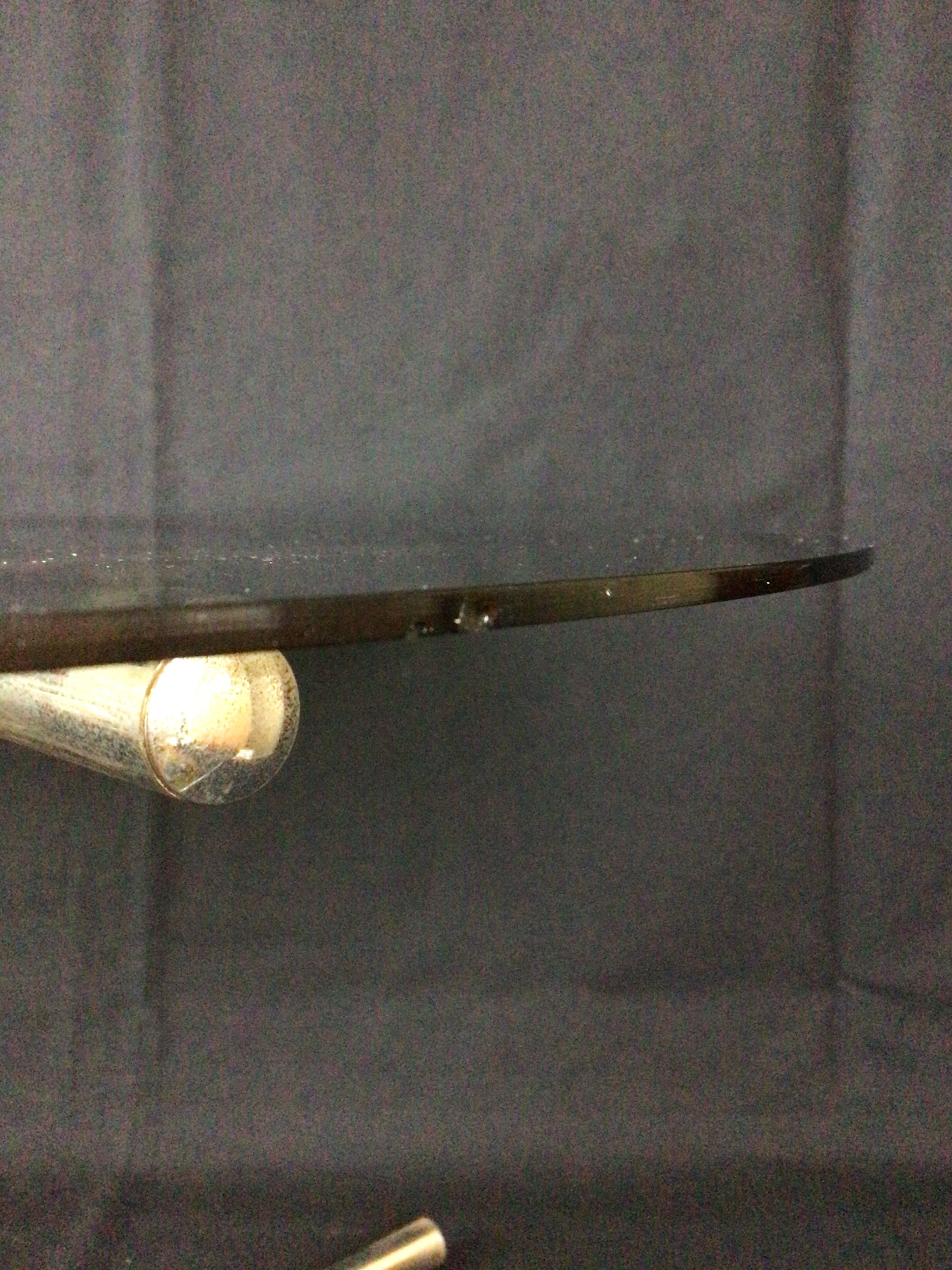 Round coffee table smoked glass