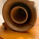 Stoneware pitcher signed Vallauris