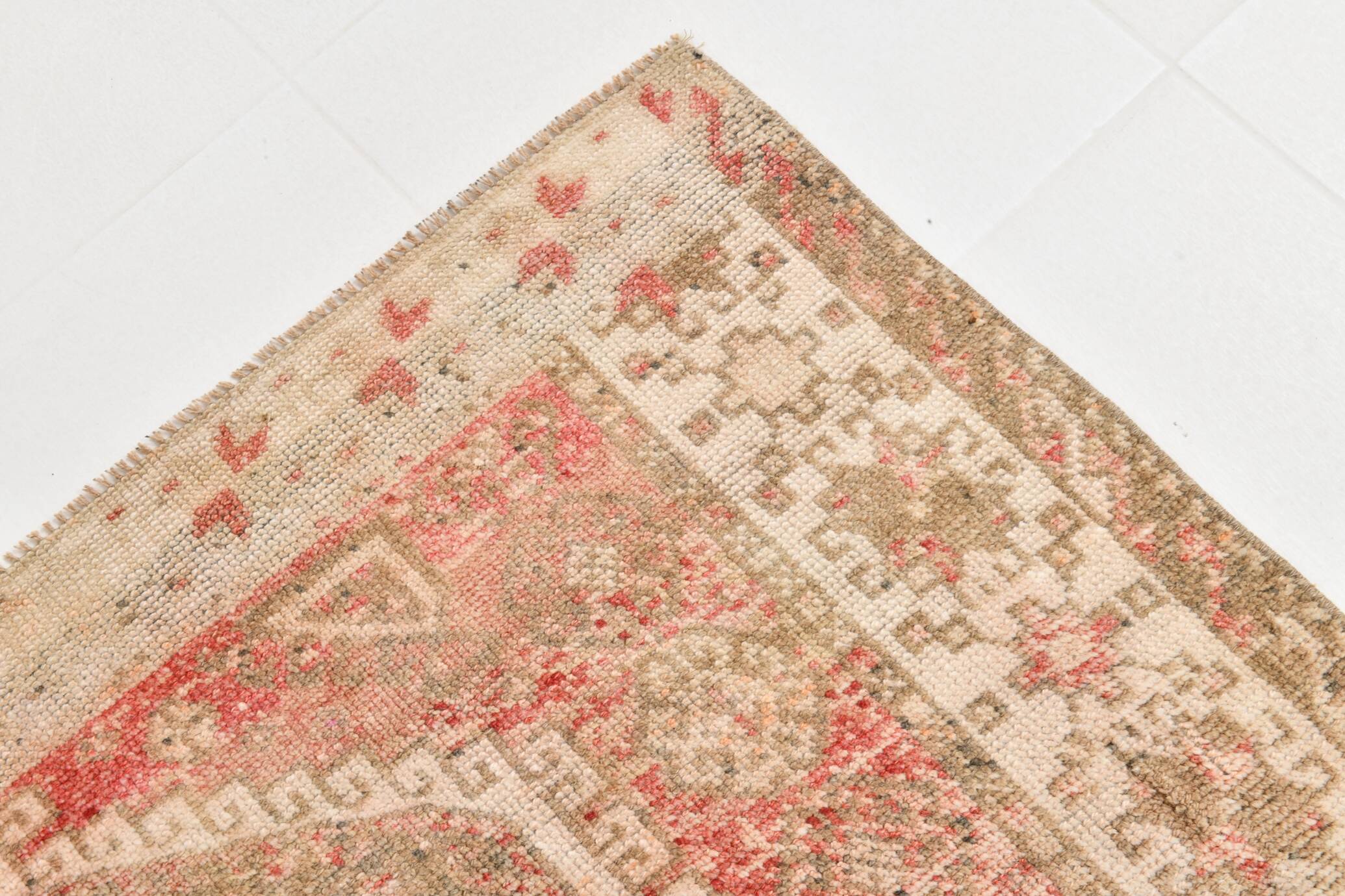 4x8 Red & Beige Oriental Persian Rug 135x255Cm SK 22292