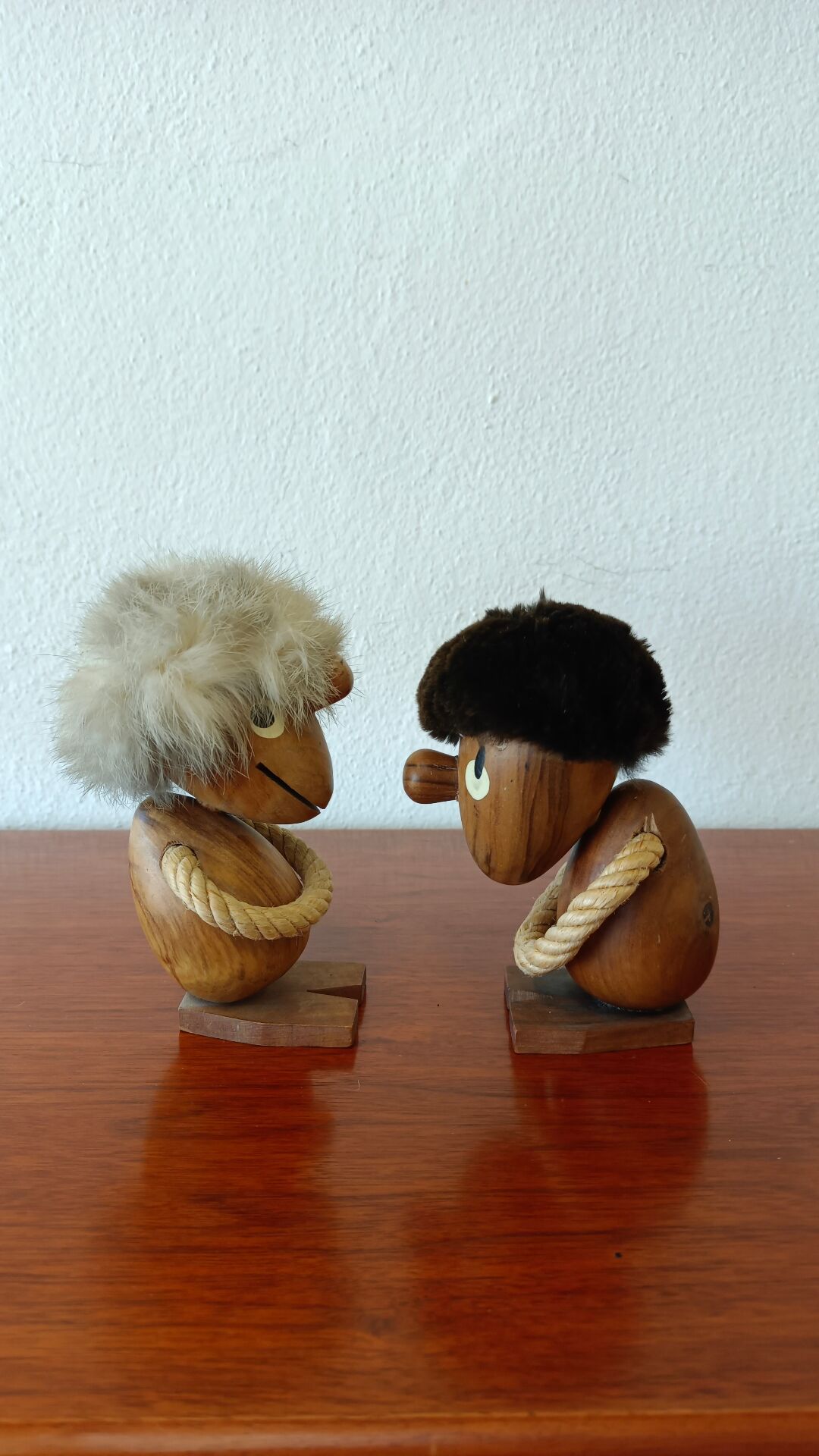 Teak figurines