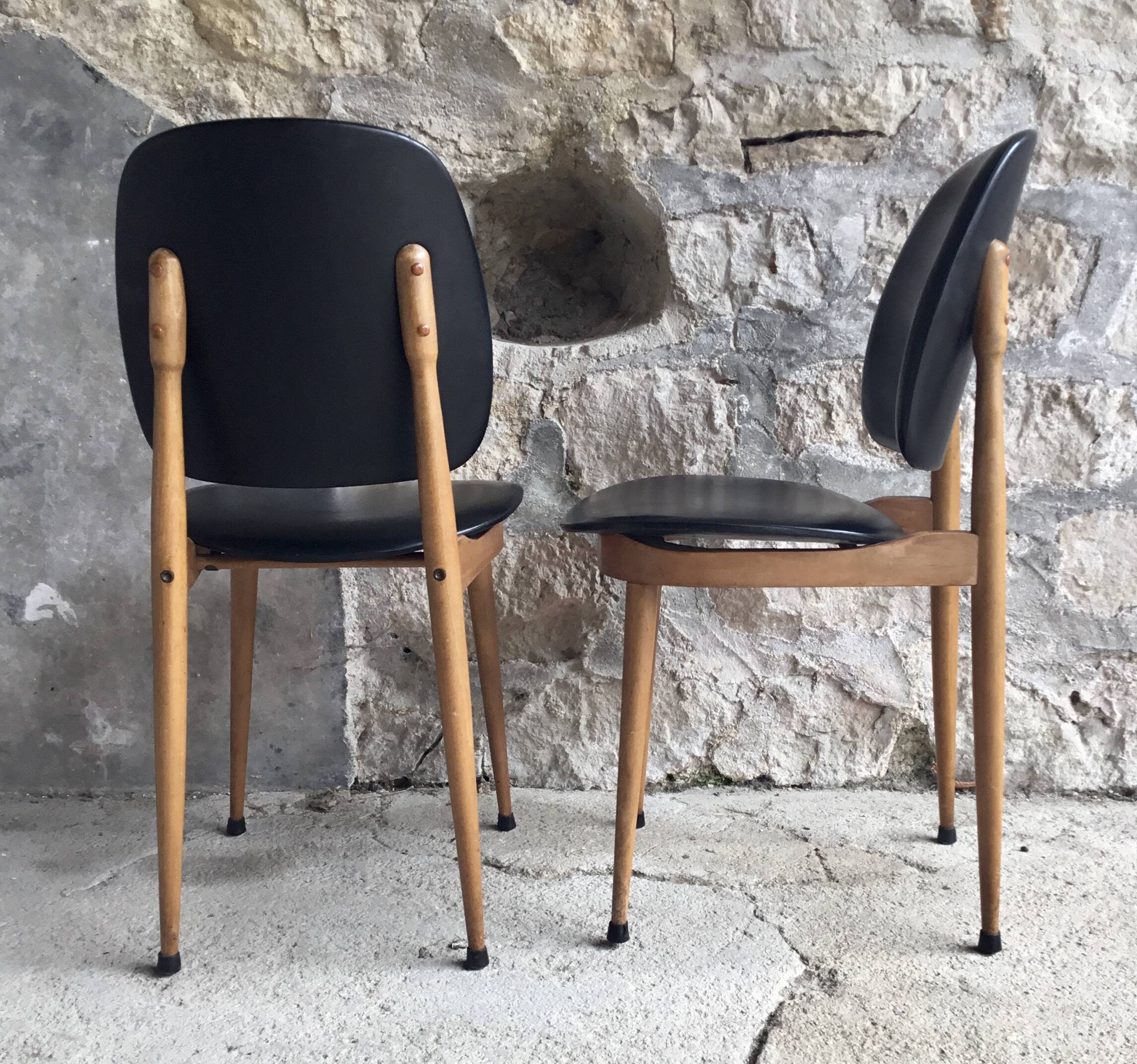 Pair of Pegasus chairs by Baumann 1960