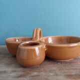 Serviteur apéritif trois coupelles à sauces