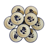 10 assiettes à dessert Salins-Les-Bains