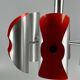 60s 70s 6-flame Sputnik candlestick metal chrome space age design