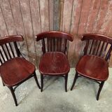 Turned wood bistro chair