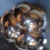 St Louis XV silver metal servant display - 2 hallmarks