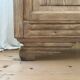 Glass cabinet in raw oak (renovated)