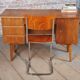 Mid-Century Modern Writing Desk in Walnut, Czech, 1950