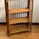 Folding bamboo shelf