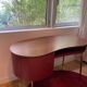 Walnut desk bordeaux