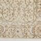 3x7 Brown Cream Floral Handmade Vintage Rug, 105x211Cm