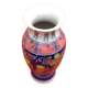Baluster vase Polychrome ceramic Floral decoration
