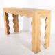 Console « vagues » en rotin