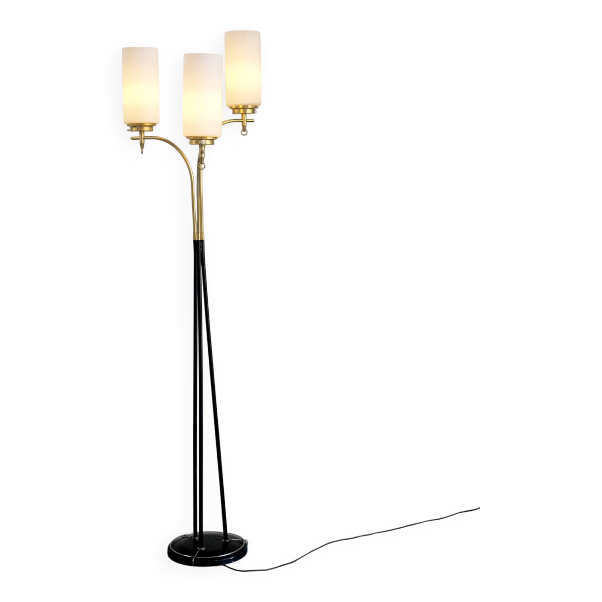 Three-light floor lamp, France 1960