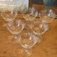6 vintage butterfly champagne glasses